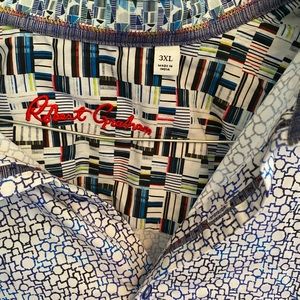 3XB Robert Graham Geo Shape Sport Shirt - NOTE: Small stain